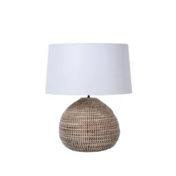 Lucide MADUKA Tafellamp-Zwart-1xE27-40W-Zeegra. Hot