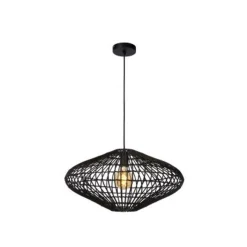 Lucide MAGALI - Hanglamp - Ø 56 cm - 1xE27 - Zwart