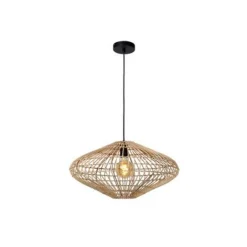 Lucide MAGALI - Hanglamp - Ø 56 cm - 1xE27 - Licht hout