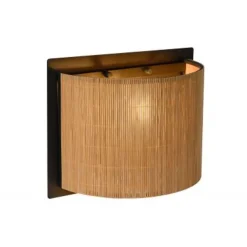 Lucide MAGIUS - Wandlamp - 1xE27 - Licht hout Hot