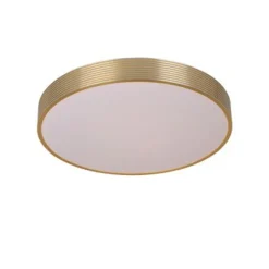 Lucide MALIN - Plafonnière - Ø 39 cm - LED Dimb. - 1x24W 2700K - 3 StepDim - Mat Goud / Messing New
