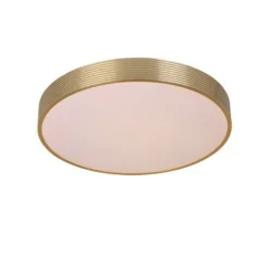 Lucide MALIN - Plafonnière - Ø 39 cm - LED Dimb. - 1x24W 2700K - 3 StepDim - Mat Goud / Messing New