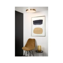 Lucide MALIN - Plafonnière - Ø 39 cm - LED Dimb. - 1x24W 2700K - 3 StepDim - Mat Goud / Messing New