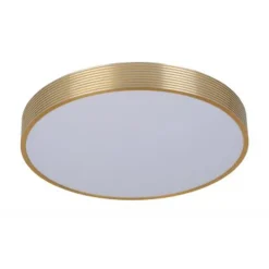 Lucide MALIN - Plafonnière - Ø 39 cm - LED Dimb. - 1x24W 2700K - 3 StepDim - Mat Goud / Messing New