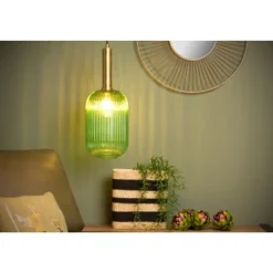 Lucide MALOTO - Hanglamp - Ø 20 cm - 1xE27 - Groen Best