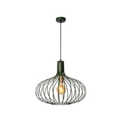 Lucide MANUELA - Hanglamp - Ø 50 cm - 1xE27 - Groen Best