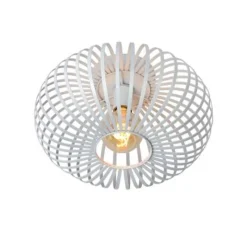 Lucide MANUELA - Plafonnière - Ø 40 cm - 1xE27 - Wit New
