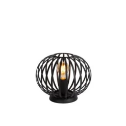 Lucide MANUELA - Tafellamp - Ø 25,5 cm - 1xE27 - Zwart Discount