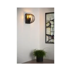 Lucide MANUELA - Wandlamp - 1xE14 - Zwart Clearance