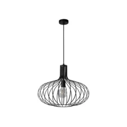 Lucide MANUELA Pendel 1xE27 Ø50cm Zwart Outlet