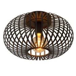 Lucide MANUELA Plafondlicht 1xE27 Ø40cm Zwart Discount