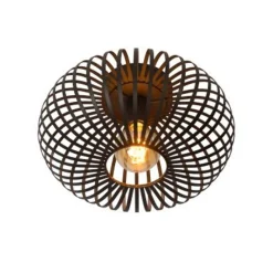 Lucide MANUELA Plafondlicht 1xE27 Ø40cm Zwart Discount