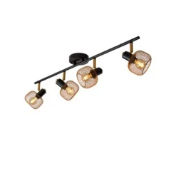 Lucide MAREN - Plafondspot - 4xE14 - Mat Goud / Messing Outlet