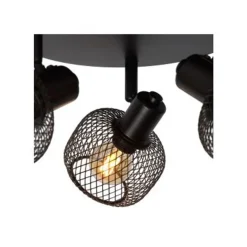 Lucide MAREN - Plafondspot - 3xE14 - Zwart Best