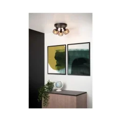 Lucide MAREN - Plafondspot - 3xE14 - Zwart Best