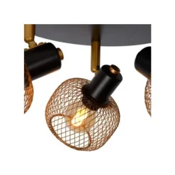 Lucide MAREN - Plafondspot - 3xE14 - Mat Goud / Messing Clearance