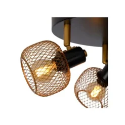 Lucide MAREN - Plafondspot - 3xE14 - Mat Goud / Messing Clearance