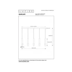 Lucide MARGARY Hanglamp-Koffie-LED Dimb.-4,2W-2700K Best