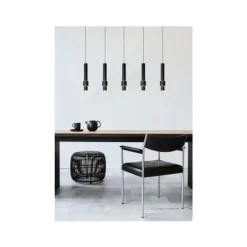 Lucide MARGARY Hanglamp-Zwart-LED Dimb.-4,2W-2700K Hot