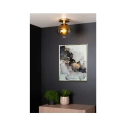 Lucide MARIUS - Plafonnière - 1xE27 - Mat Goud / Messing Discount