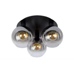 Lucide MARIUS - Plafonnière - 3xE27 - Zwart Hot