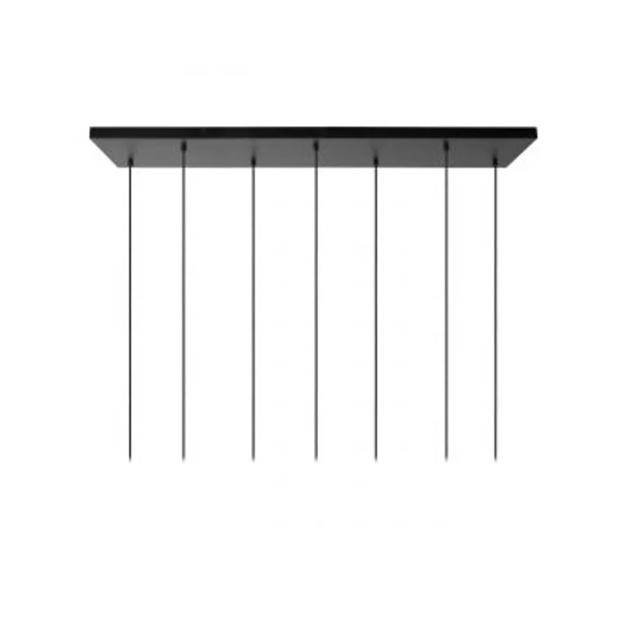 Lucide MARIUS Hanglamp-Zwart-7xE27-40W-Glas Discount