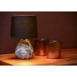 Lucide MARMO - Tafellamp - Ø 16 cm - 1xE14 - Zwart Best