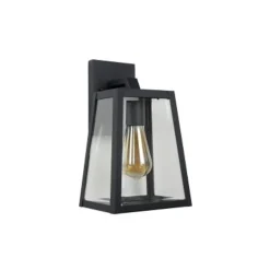 Lucide MATSLOT - Wandlamp Buiten - E27 - IP23 - Zwart Outlet