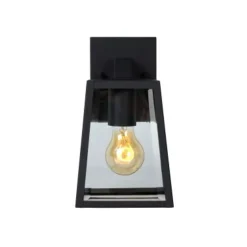 Lucide MATSLOT Wandlicht IP23 E27 H25cm Zwart Clearance