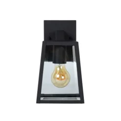 Lucide MATSLOT Wandlicht IP23 E27 H25cm Zwart Clearance