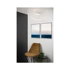 Lucide MAXENCE - Plafonnière - Ø 46 cm - LED Dimb. - 1x24W 3000K - 3 StepDim - Wit Clearance