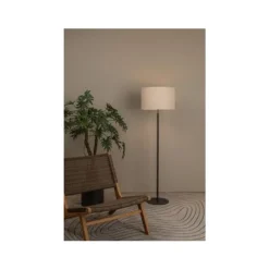 Lucide MAYA Vloerlamp-Beige-Ø45-1xE27-40W-Katoen Clearance