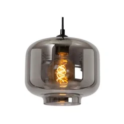 Lucide MEDINE Hanglamp-Fumé-Ø46-3xE27-40W-Glas Discount