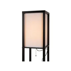 Lucide MENNO Vloerlamp-Zwart-1xE27-60W Online