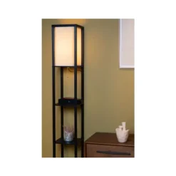 Lucide MENNO Vloerlamp-Zwart-1xE27-60W Online