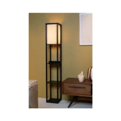 Lucide MENNO Vloerlamp-Zwart-1xE27-60W Online