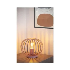 Lucide MERLINA - Tafellamp Kinderkamer - Ø 25,5 cm - 1xE27 - Roze Discount
