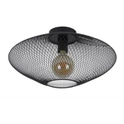Lucide MESH - Plafonnière - Ø 45 cm - 1xE27 - Zwart New