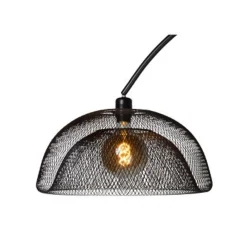 Lucide MESH - Vloerlamp - Ø 46 cm - 1xE27 - Zwart Clearance
