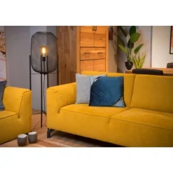 Lucide MESH - Vloerlamp - Ø 35 cm - 1xE27 - Zwart Hot