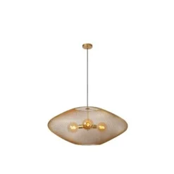 Lucide MESH Hanglamp-Mat Go.-Ø88-3xE27-40W-Metaal Hot