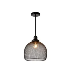Lucide MESH Pendel E27 Ø28cm H 32cm Zwart Outlet