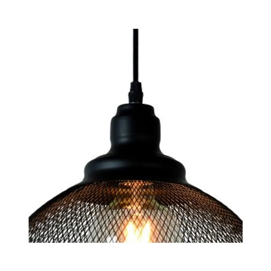 Lucide MESH Pendel E27 Ø28cm H 32cm Zwart Outlet