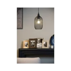 Lucide MESH Pendel E27 Ø15cm H 29cm Zwart Online