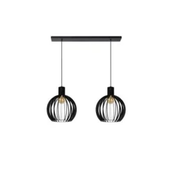 Lucide MIKAELA - Hanglamp - Ø 35 cm - 2xE27 - Zwart Best