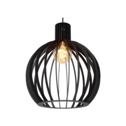 Lucide MIKAELA - Hanglamp - Ø 35 cm - 1xE27 - Zwart Sale