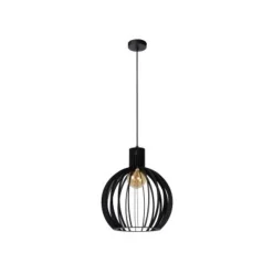 Lucide MIKAELA - Hanglamp - Ø 35 cm - 1xE27 - Zwart Sale