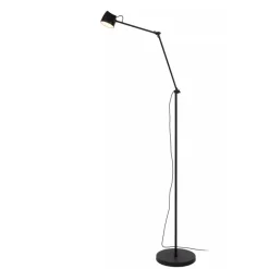 Lucide MILNE - Vloerlamp - LED Dimb. - 1x8W 2700K - Zwart Discount