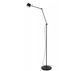 Lucide MILNE - Vloerlamp - LED Dimb. - 1x8W 2700K - Zwart Discount