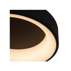 Lucide MIRAGE Plafonnière-Zwart-Ø38-LED Dimb.-22W-2700K Hot